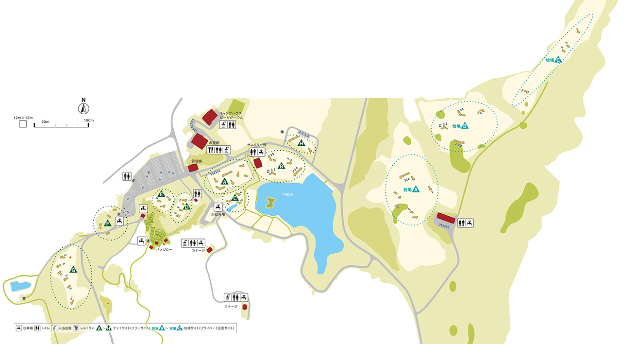 松之山キャンプ場|大厳寺高原|キャンプエリアMAP